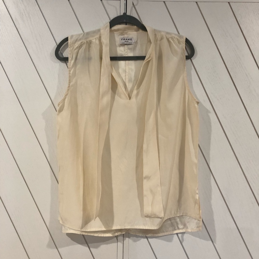 Frame Cream silky top S